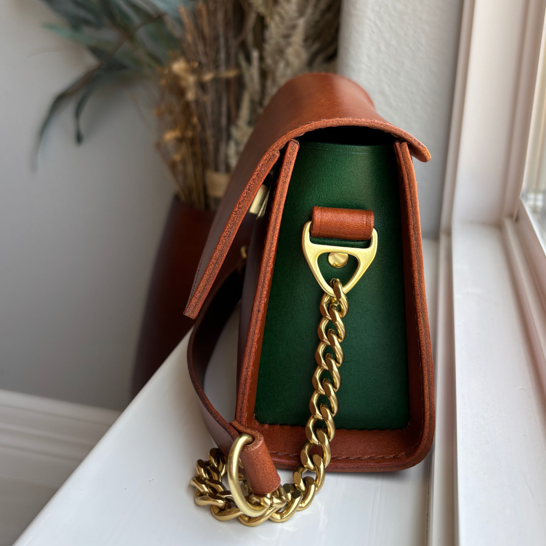 Icona Shoulder Bag: Two Toned